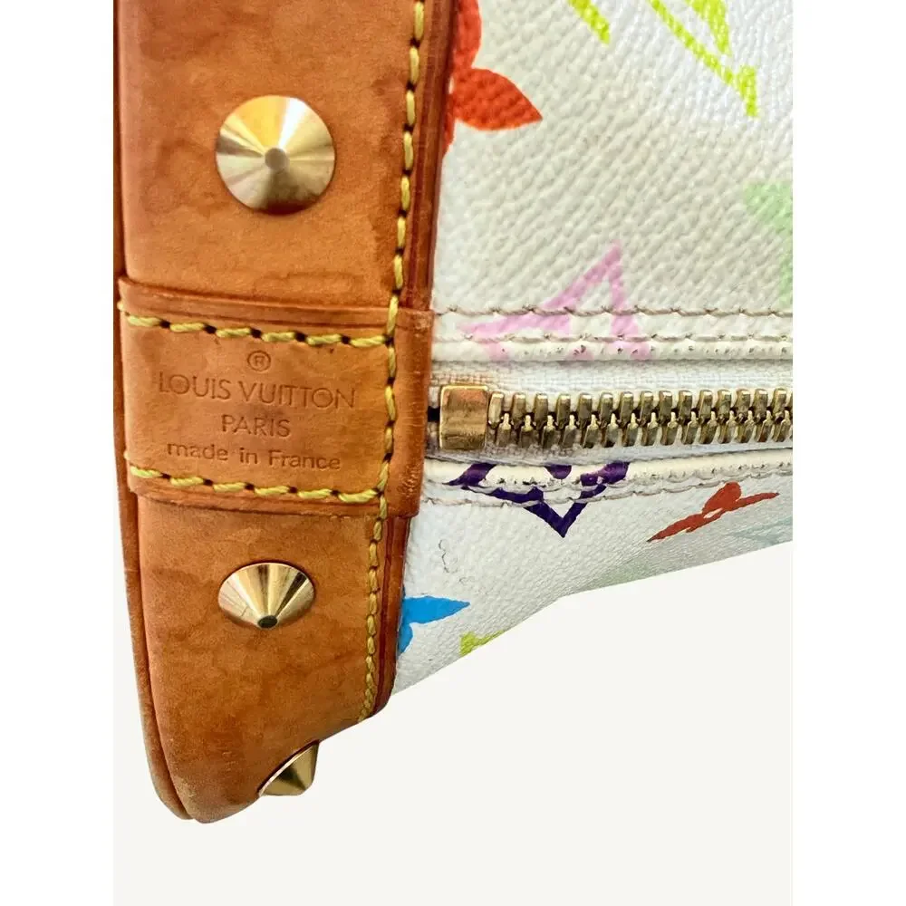 Louis Vuitton x Takashi Murakami Alma MM White Multicolor Monogram Bag